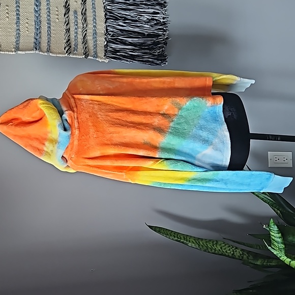 NWT• POLO Ralph Lauren Tie-Dye Cropped Hoodie - Picture 4 of 8